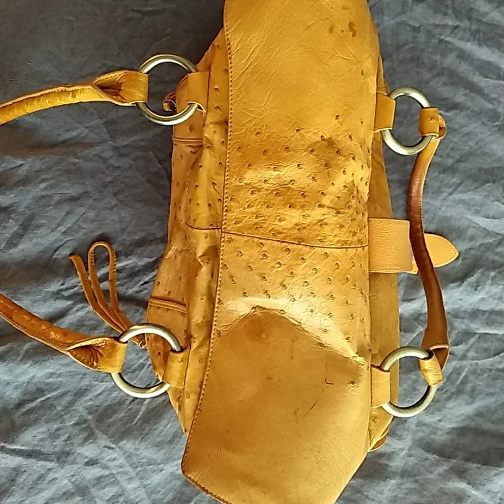Authentic ostrich bag